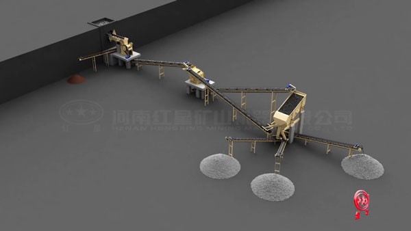 50T/H石料破碎生產線流程視頻