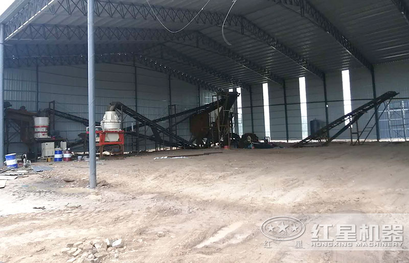 二段用圓錐破配置的制砂生產線 二段用圓錐破配置的制砂生產線