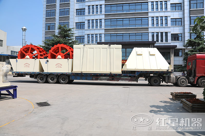 全套石灰石水洗砂設(shè)備生產(chǎn)線發(fā)貨