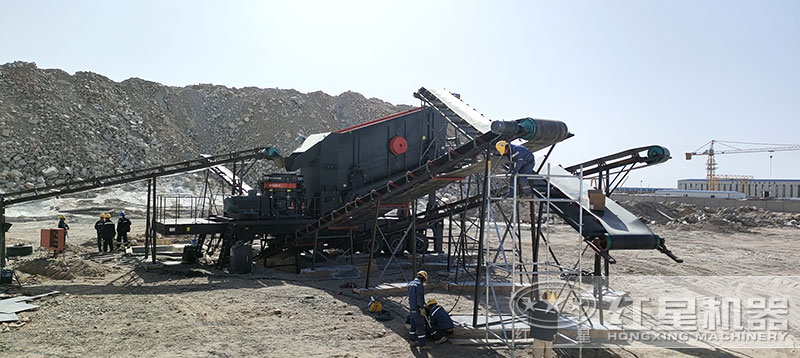 時產300噸移動 破碎機客戶現場 時產300噸移動 破碎機客戶現場