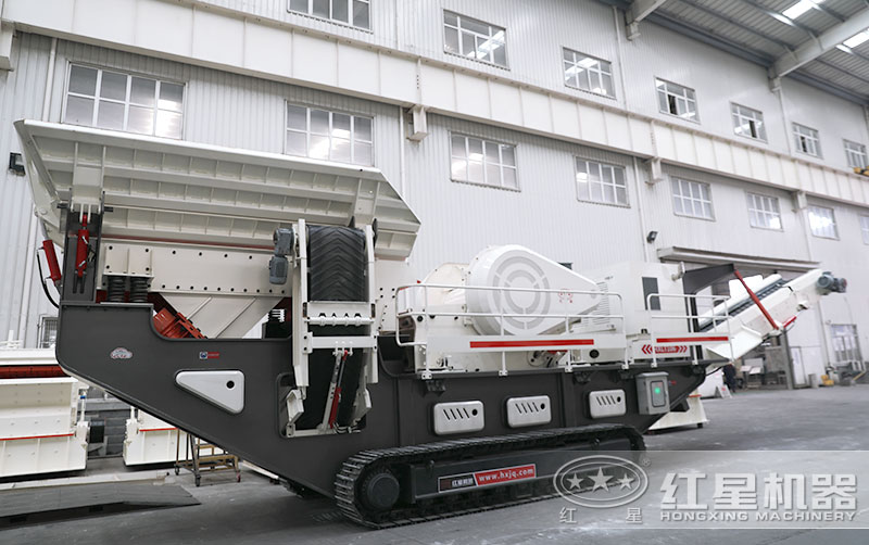 這套移動制石子機械設備價格優惠，紅星直銷