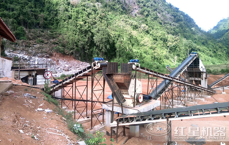 反擊式破碎機1214+鄂破組成的生產線 反擊式破碎機1214+鄂破組成的生產線