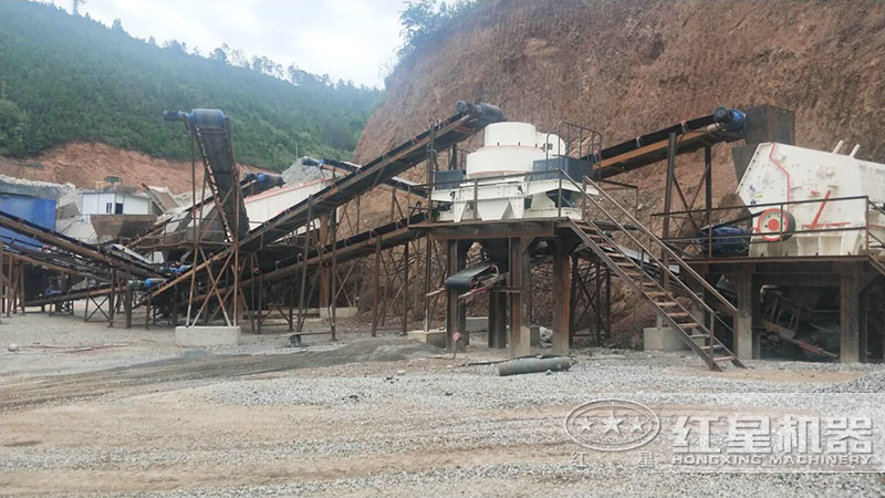 VSI制砂機(jī)生產(chǎn)機(jī)制砂現(xiàn)場,總費用80萬 VSI制砂機(jī)生產(chǎn)機(jī)制砂現(xiàn)場,總費用80萬