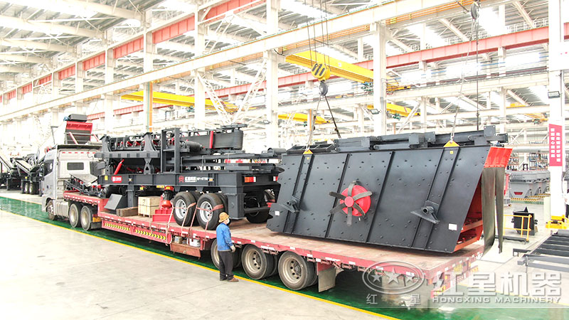 紅星機器砂石生產線設備車間發貨 紅星機器砂石生產線設備車間發貨