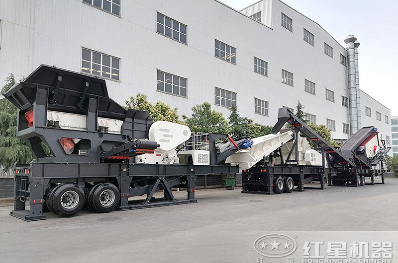 輪胎移動式破碎車-開著跑的碎石機！附現場視頻及報價