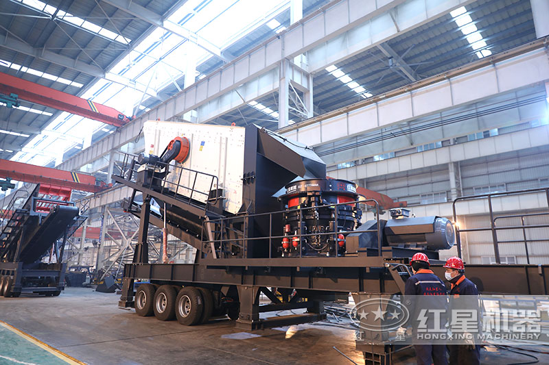 輪胎移動破碎機+圓錐破碎機 輪胎移動破碎機+圓錐破碎機