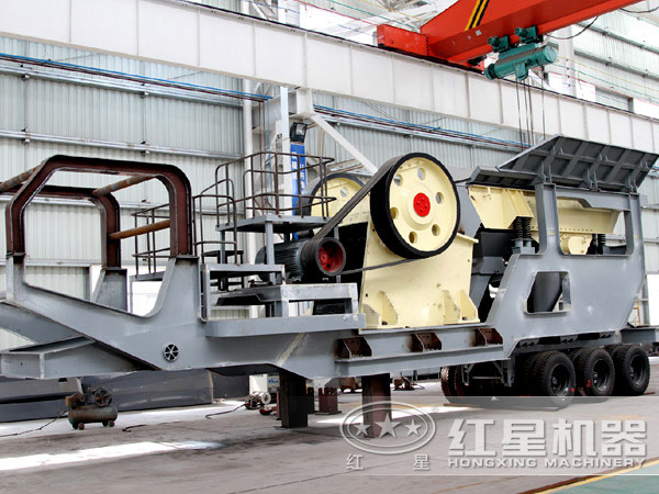 建筑垃圾移動顎式破碎機