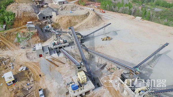 反擊式破碎機生產線現場