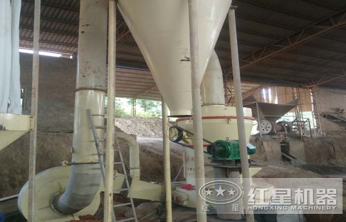 滑石粉加工設備現場實拍