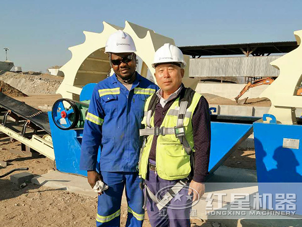 洗砂作業(yè)現(xiàn)場(chǎng)