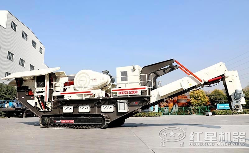 履帶式移動碎石機現場演示