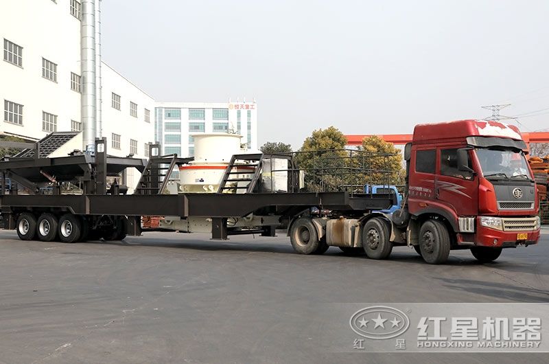 車載流動碎沙機發貨中