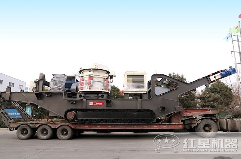 履帶移動破碎站