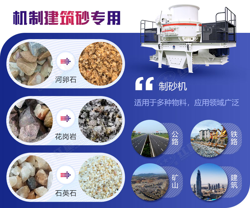鵝卵石制砂機用途