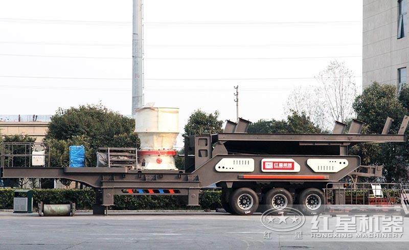 輪胎式移動碎石制沙一體機