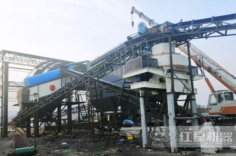 VSI制砂機生產(chǎn)現(xiàn)場圖