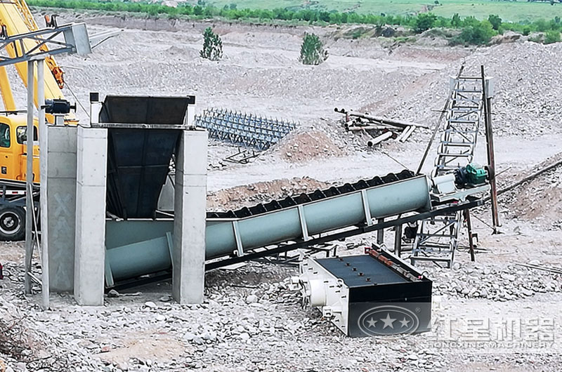 螺旋式洗砂機是本方案的一大兩點