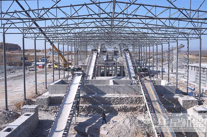 皮帶輸送機現場