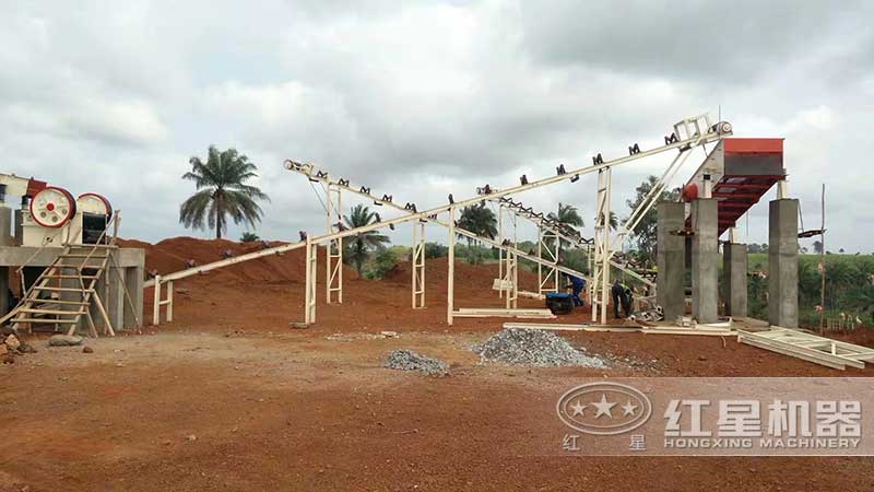 碎石破碎機現場