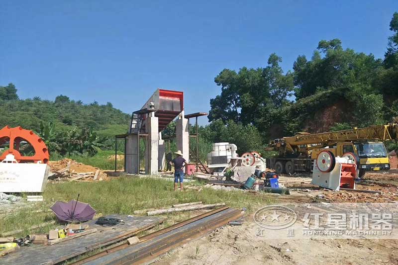 制砂加洗沙安裝現場