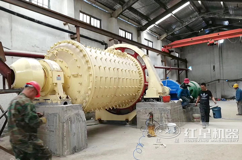 棒磨式制砂機安裝現(xiàn)場