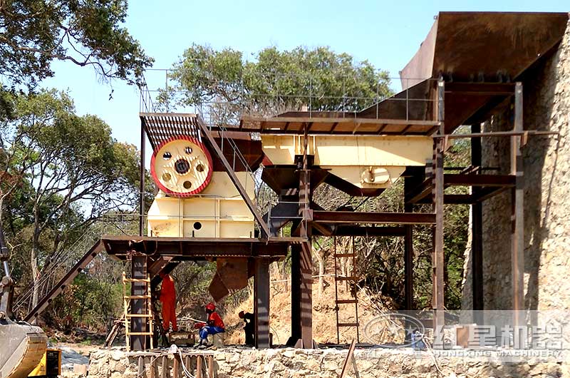 69顎式破碎機現場