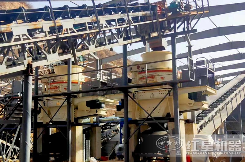 海南新建室外機制砂加工現場