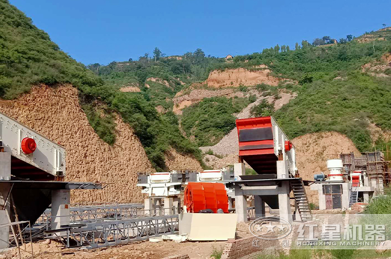 半干法制砂生產線工藝安裝現場