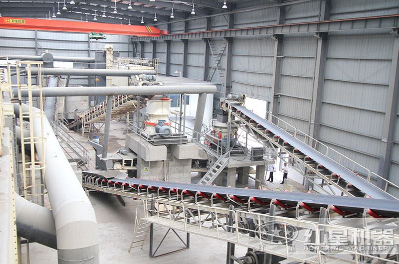 玄武巖石子日處理6000立方生產(chǎn)現(xiàn)場