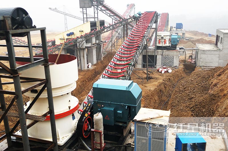 二級細碎部分主要以圓錐破為主 二級細碎部分主要以圓錐破為主