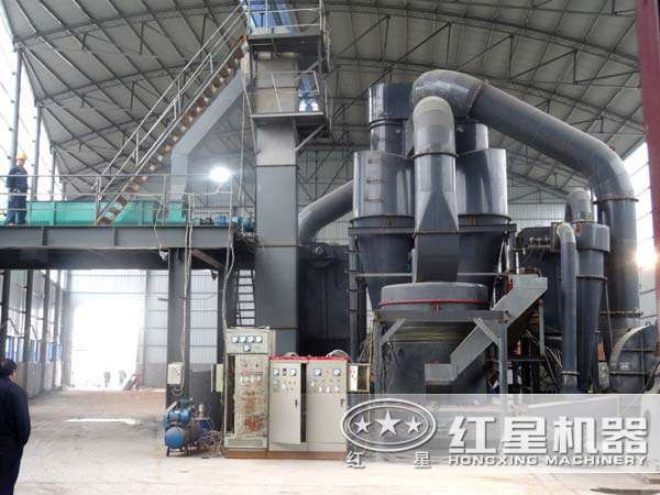 重晶石磨粉機現場圖