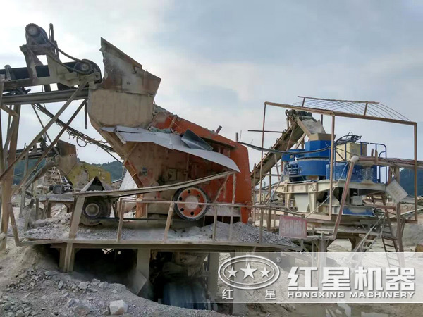 制砂機生產現場圖