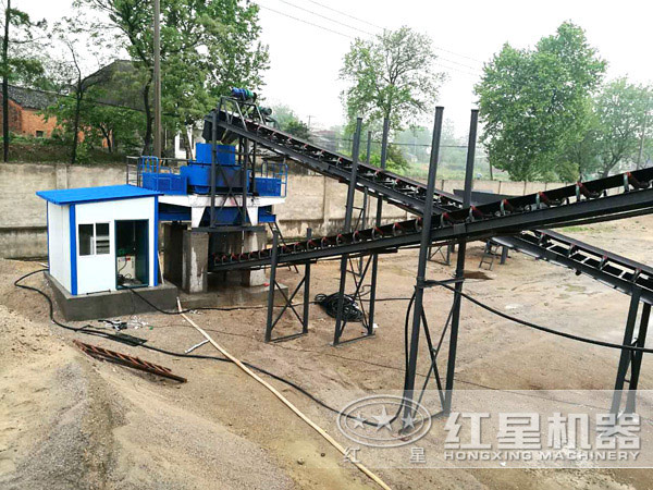 玄武巖制砂生產現場圖